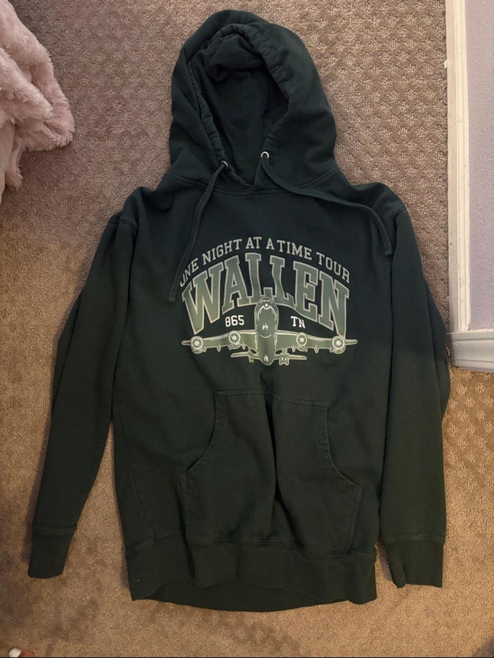 One Night At A Time Tour Dark Green Hoodie
